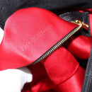 FENDI Mamma Baguette Shoulder Bag Suede Black Gold Auth 187561SAM-11