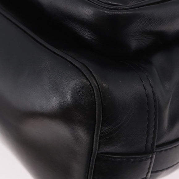 LOUIS VUITTON Noe Cargo Shoulder Bag Leather Black M13985 LV Auth 187562SAV