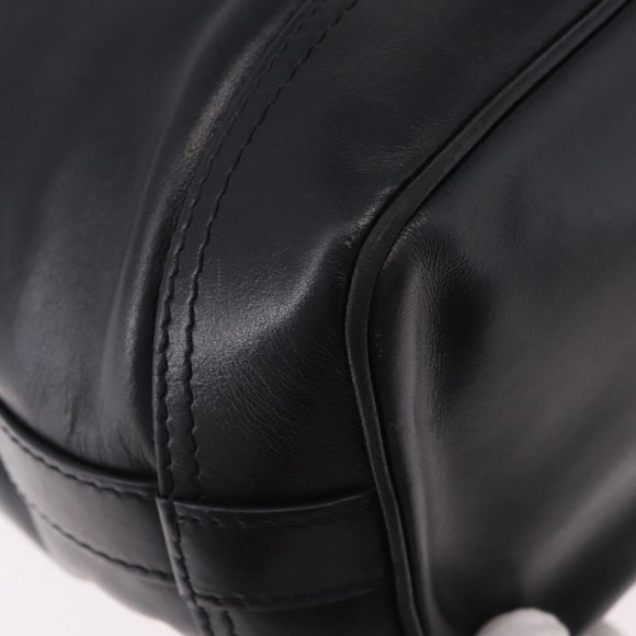 LOUIS VUITTON Noe Cargo Shoulder Bag Leather Black M13985 LV Auth 187562SAV