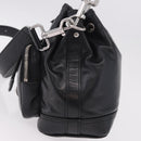 LOUIS VUITTON Noe Cargo Shoulder Bag Leather Black M13985 LV Auth 187562SAV-5