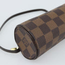 LOUIS VUITTON Damier Ebene Papillon Pouch LV Auth 187564-15