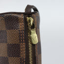 LOUIS VUITTON Damier Ebene Papillon Pouch LV Auth 187564-10