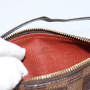 LOUIS VUITTON Damier Ebene Papillon Pouch LV Auth 187564-11