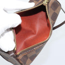 LOUIS VUITTON Damier Ebene Papillon Pouch LV Auth 187564-12