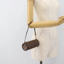 LOUIS VUITTON Damier Ebene Papillon Pouch LV Auth 187564-20