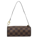 LOUIS VUITTON Damier Ebene Papillon Pouch LV Auth 187564-2