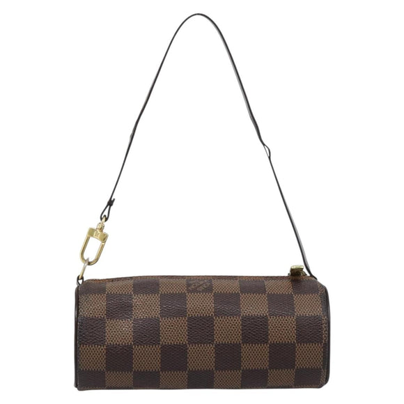 LOUIS VUITTON Damier Ebene Papillon Pouch LV Auth 187564