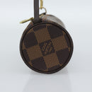 LOUIS VUITTON Damier Ebene Papillon Pouch LV Auth 187564-3
