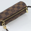 LOUIS VUITTON Damier Ebene Papillon Pouch LV Auth 187564-6