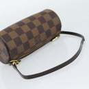 LOUIS VUITTON Damier Ebene Papillon Pouch LV Auth 187564-7