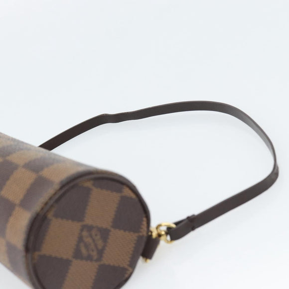 LOUIS VUITTON Damier Ebene Papillon Pouch LV Auth 187564