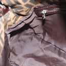FENDI Zucca Canvas Mamma Baguette Shoulder Bag Black Brown Auth 187565SAV-20