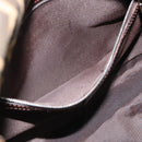 FENDI Zucca Canvas Mamma Baguette Shoulder Bag Black Brown Auth 187565SAV-22