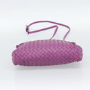 BOTTEGA VENETA INTRECCIATO Schoudertas Leer Paars Auth 187568A-5