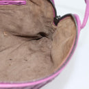 BOTTEGA VENETA INTRECCIATO Schoudertas Leer Paars Auth 187568A-20