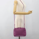 BOTTEGA VENETA INTRECCIATO Schoudertas Leer Paars Auth 187568A-24