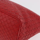 BOTTEGA VENETA INTRECCIATO Shoulder Bag Leather Red 239988 Auth 187569V-11