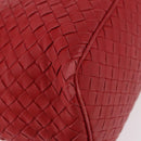 BOTTEGA VENETA INTRECCIATO Shoulder Bag Leather Red 239988 Auth 187569V-12