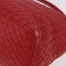BOTTEGA VENETA INTRECCIATO Shoulder Bag Leather Red 239988 Auth 187569V-13