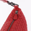 BOTTEGA VENETA INTRECCIATO Shoulder Bag Leather Red 239988 Auth 187569V-14