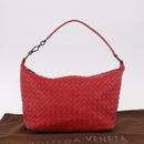 BOTTEGA VENETA INTRECCIATO Shoulder Bag Leather Red 239988 Auth 187569V-21