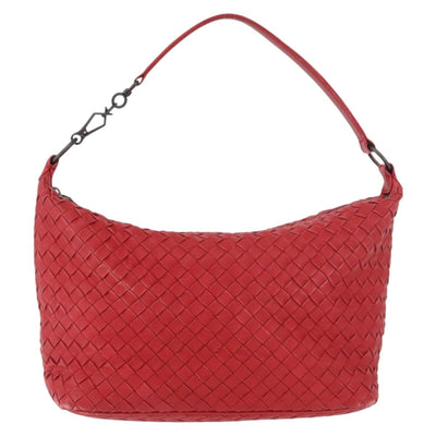 BOTTEGA VENETA INTRECCIATO Shoulder Bag Leather Red 239988 Auth 187569V - 0
