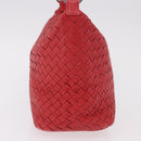 BOTTEGA VENETA INTRECCIATO Shoulder Bag Leather Red 239988 Auth 187569V-5