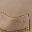 PRADA Hand Bag Vittero Dino Leather Beige Gold Auth 187572A-16