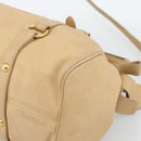 Miu Miu Hand Bag Leather 2way Beige Gold Auth 187573-10