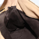 Miu Miu Hand Bag Leather 2way Beige Gold Auth 187573-22