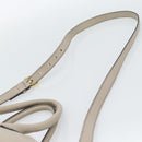Miu Miu Hand Bag Leather 2way Gray Gold Auth 187574V-15