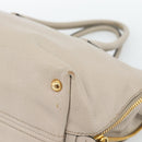 Miu Miu Hand Bag Leather 2way Gray Gold Auth 187574V-16
