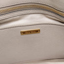 Miu Miu Hand Bag Leather 2way Gray Gold Auth 187574V-21