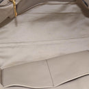 Miu Miu Hand Bag Leather 2way Gray Gold Auth 187574V-11