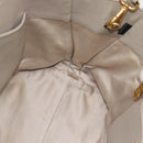 Miu Miu Hand Bag Leather 2way Gray Gold Auth 187574V-23