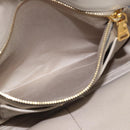 Miu Miu Hand Bag Leather 2way Gray Gold Auth 187574V-26