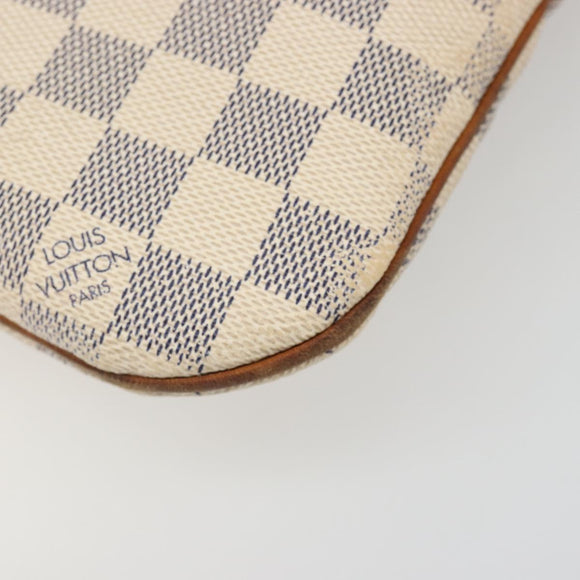 LOUIS VUITTON Damier Azur Pochette Bosphore Shoulder Bag N51112 LV Auth 187575