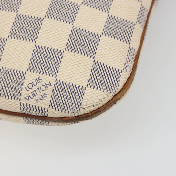 LOUIS VUITTON Damier Azur Pochette Bosphore Shoulder Bag N51112 LV Auth 187575