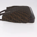 FENDI Zucca Canvas Tote Bag Black Brown Auth 187577A-4
