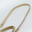Miu Miu Matelasse Hand Bag Leather 2way Beige Gold Auth 187578V-16