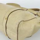 Miu Miu Matelasse Hand Bag Leather 2way Beige Gold Auth 187578V-19