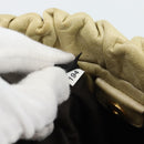 Miu Miu Matelasse Hand Bag Leather 2way Beige Gold Auth 187578V-12