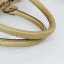 Miu Miu Matelasse Hand Bag Leather 2way Beige Gold Auth 187578V-7