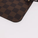 LOUIS VUITTON Damier Ebene Neverfull MM Pouch LV Auth 187583-16