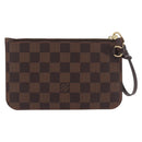 LOUIS VUITTON Damier Ebene Neverfull MM Pouch LV Auth 187583-2