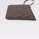 LOUIS VUITTON Damier Ebene Neverfull MM Pouch LV Auth 187583-3