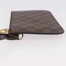 LOUIS VUITTON Damier Ebene Neverfull MM Pouch LV Auth 187583-4
