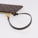 LOUIS VUITTON Damier Ebene Neverfull MM Pouch LV Auth 187583-7