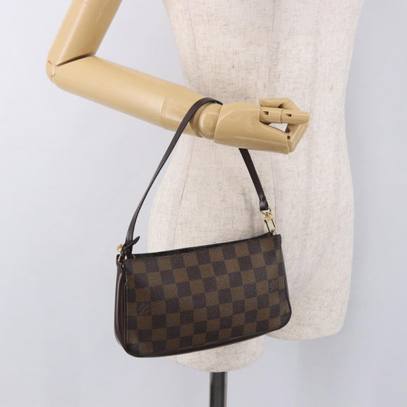 LOUIS VUITTON Damier Ebene Navona Accessory Pouch N51983 LV Auth 187584A