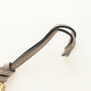 LOEWE Bag Charm Leather Gray Gold Auth 187590M-13